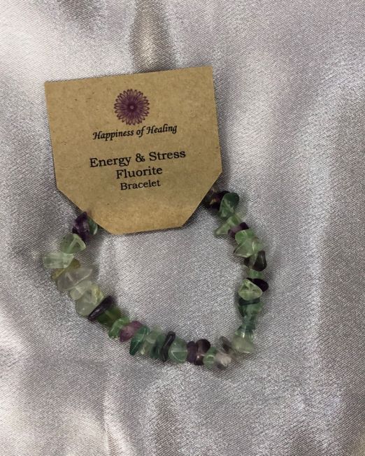 Fluorite Crystal Chip Bracelet