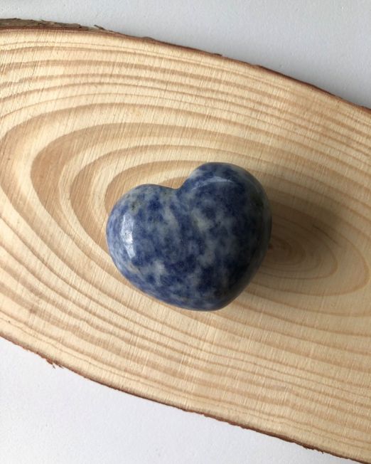 Sodalite Blue Crystal Heart