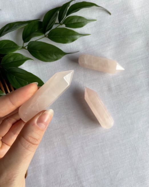 Rose Quartz Point Wand
