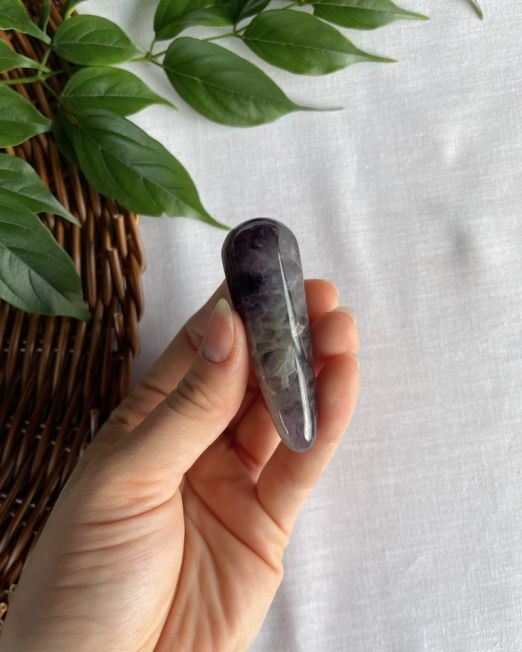 Chevron Amethyst Wand