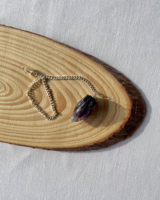 Amethyst Raw Crystal Pendulum
