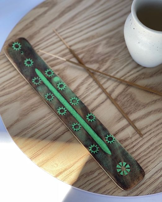 Incense Boat Organic Goodness Green