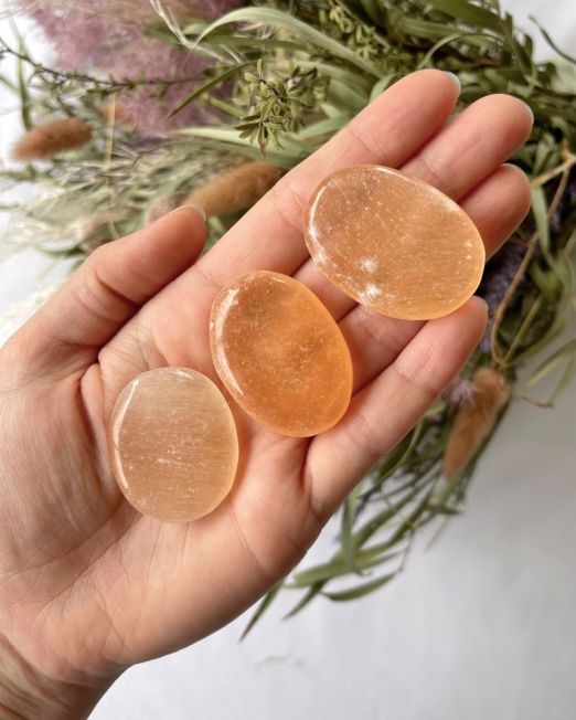 Red Selenite Flatstone