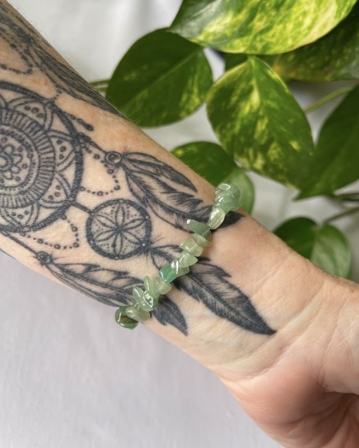 Green Aventurine Crystal Chip Bracelet