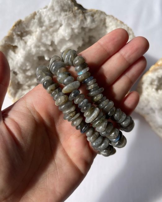 Labradorite Chunky Crystal Bracelet