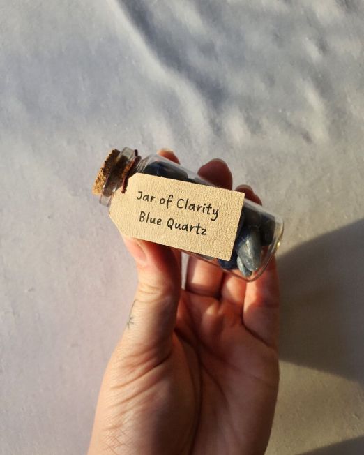 Jar of Clarity Blue Quartz