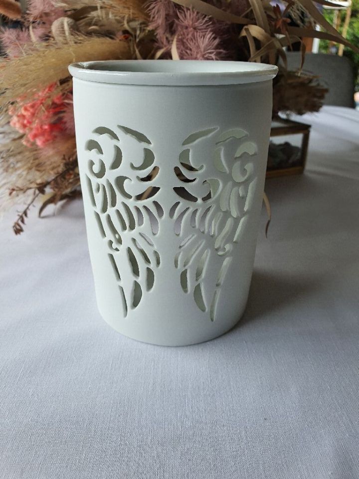 Angel Wings White Oil Burner | Happiness of Healing